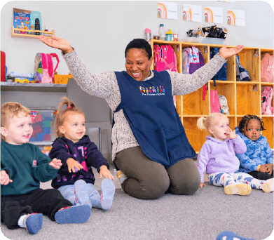 Toddlers A happy mix of play, movement and guided discovery for busy, curious little learners.